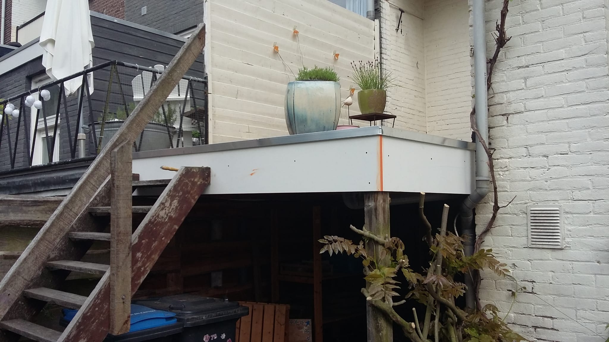 Nieuw terras/afdak