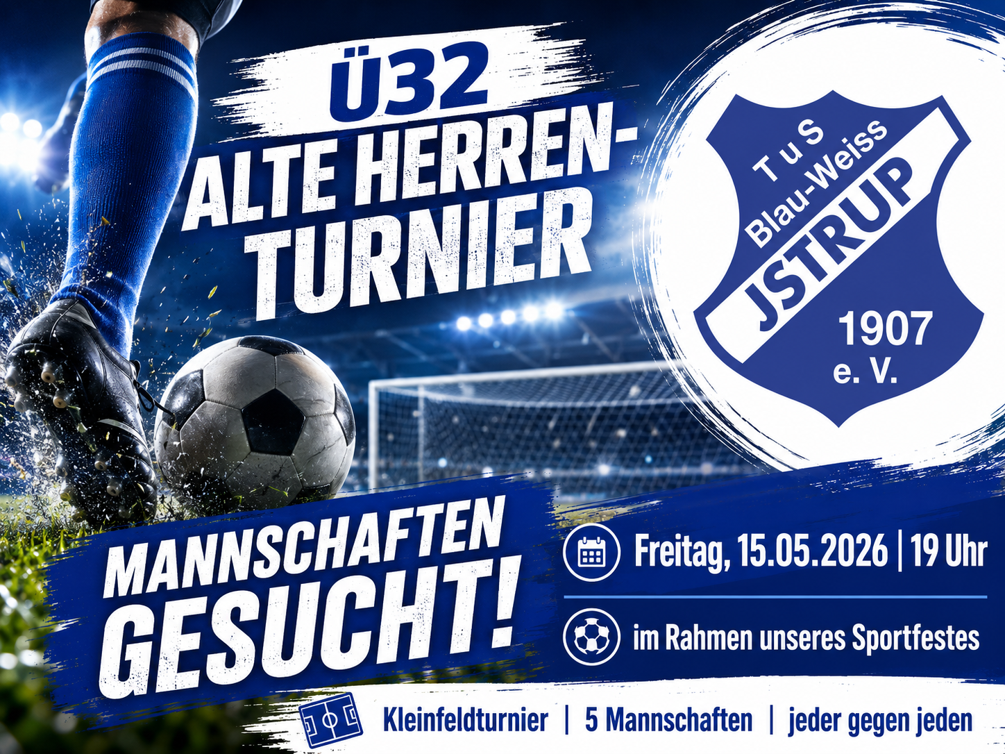 Mannschaften für Ü32-Turnier gesucht
