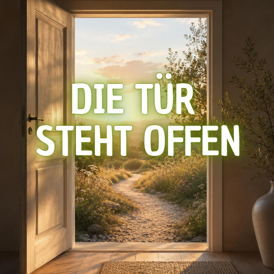 Die Tür steht offen
