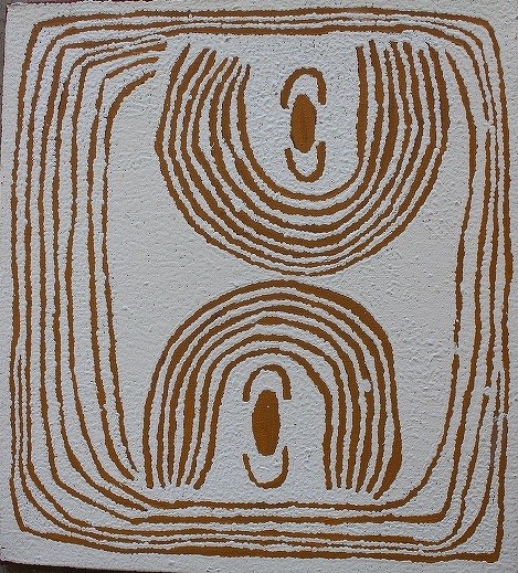52　ユユヤ・ナンパジンパ　「女性の儀礼」　61ｘ55ｃｍ