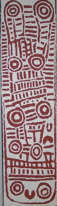 3　ウィンチャ・ナパチャリ　「女性の儀礼」　110ｘ30ｃｍ