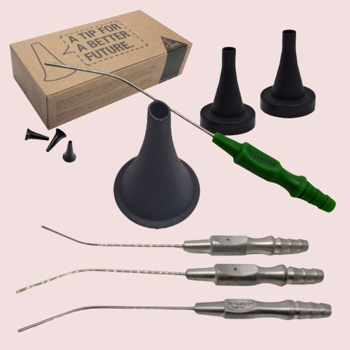 Cl-ear Express Ear Spray - Bottle and Carton Front with shadow