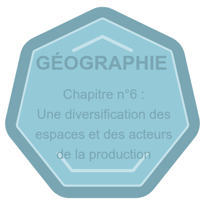 Chapitre n°6 : Une diversification des espaces et des acteurs de la production