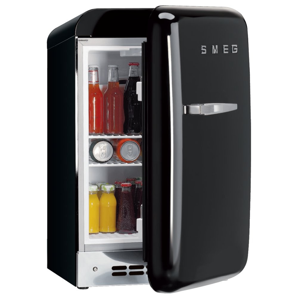 Refrigerador Retro Mini 1.5 pies FAB5RP con Congelador Smeg Estilo