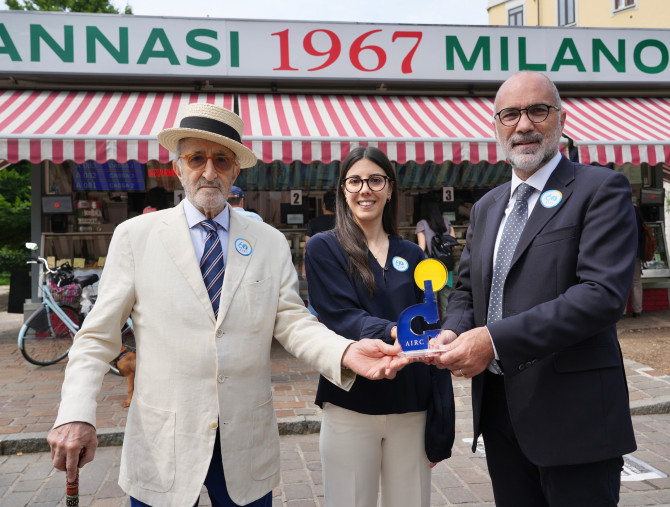 Giannasi dedica la giornata a Fondazione AIRC per la ricerca sul cancro
