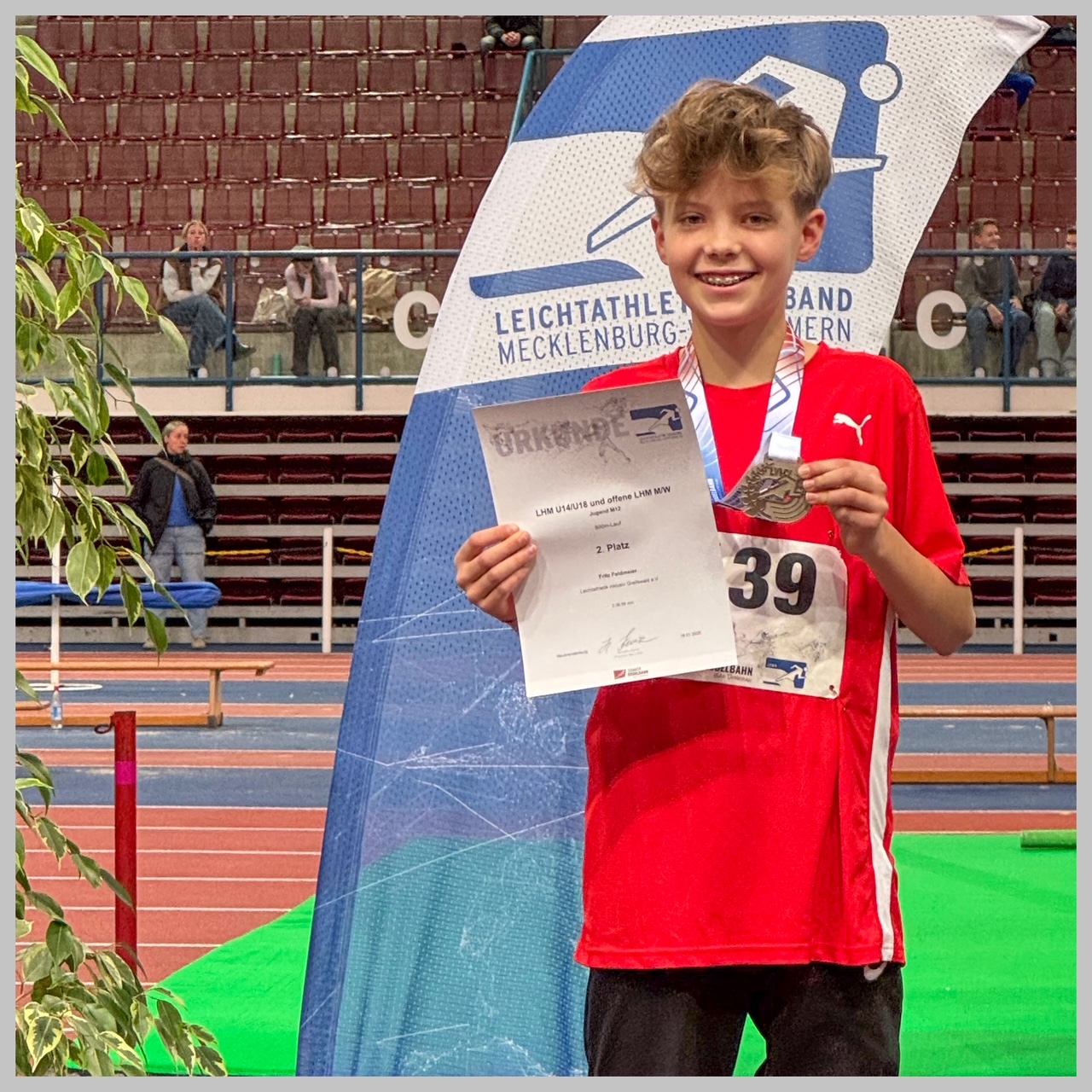 Gold und Silber für Nachwuchsleichtathleten in Neubrandenburg