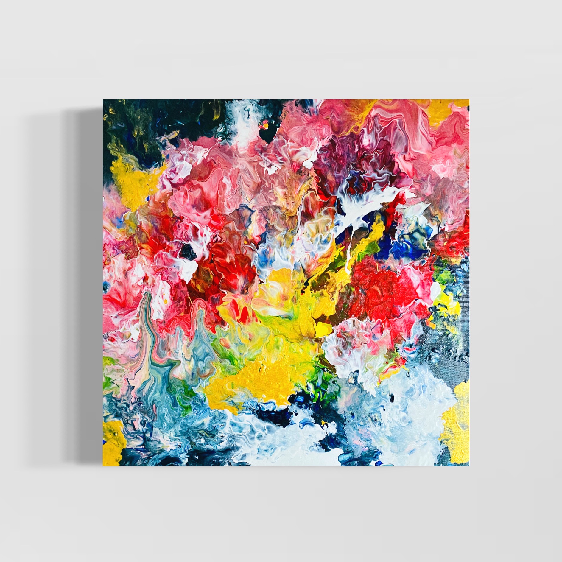 "A Kaleidoscope of Colours", 50cm x 50cm, Acryl on Canvas