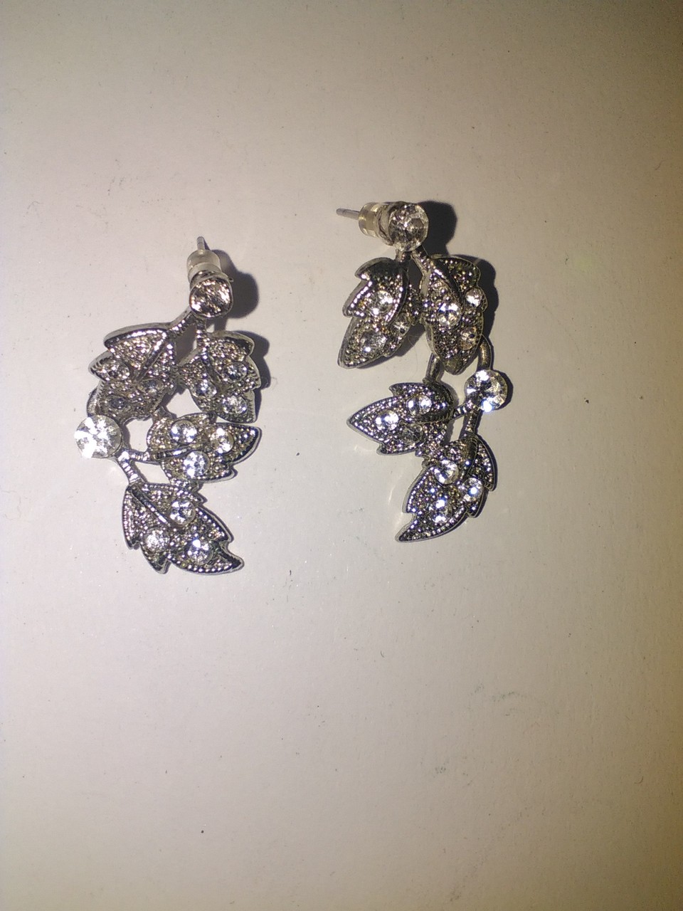 boucle d'oreilles argent fleur