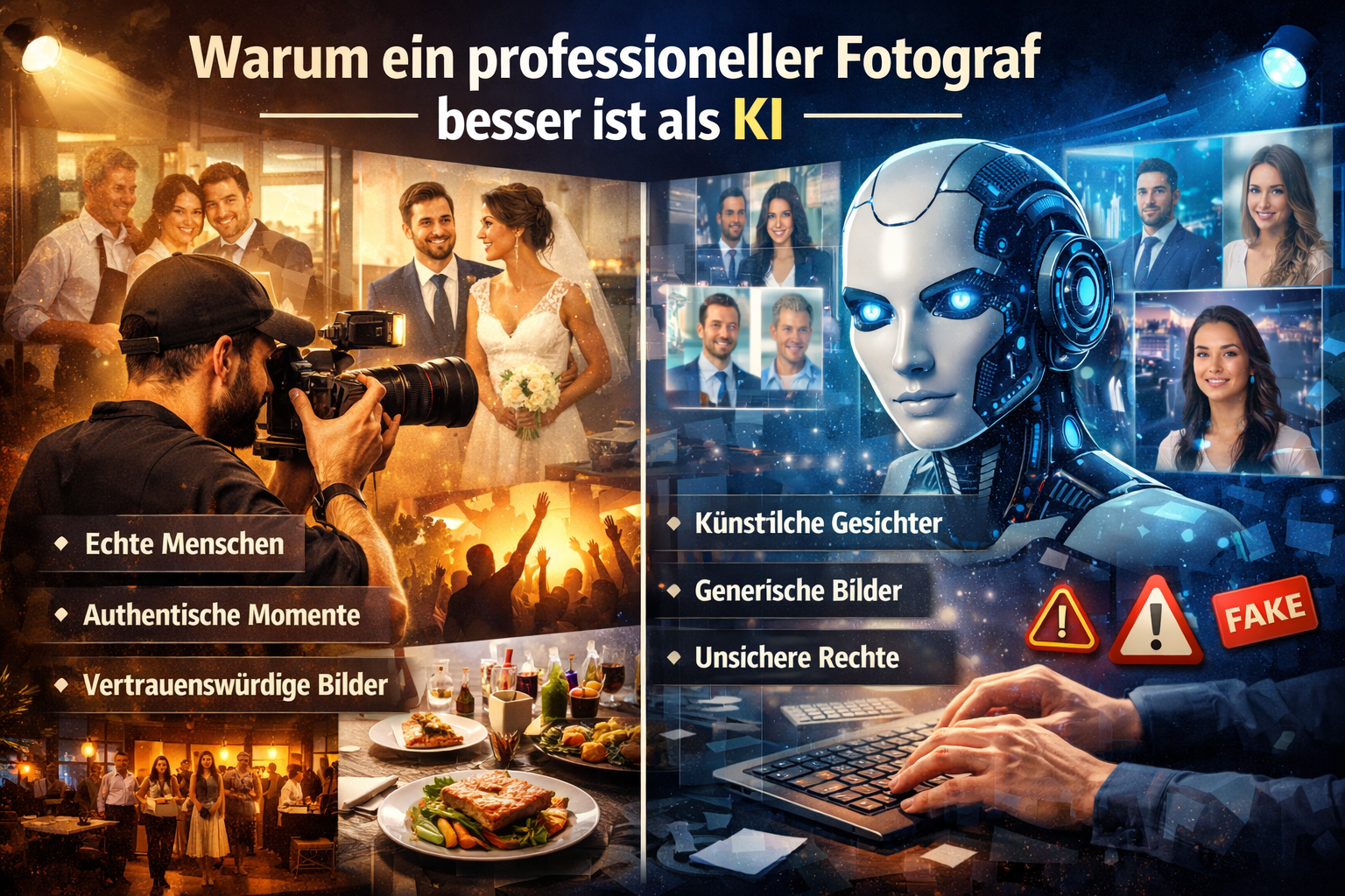 Warum ein professioneller Fotograf besser ist als KI | Zürich