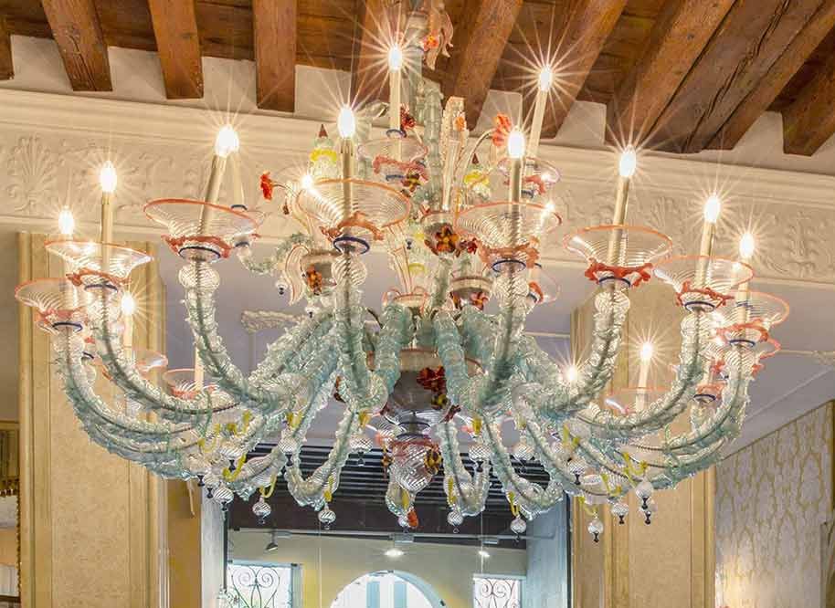 Old Murano Glass Chandeliers