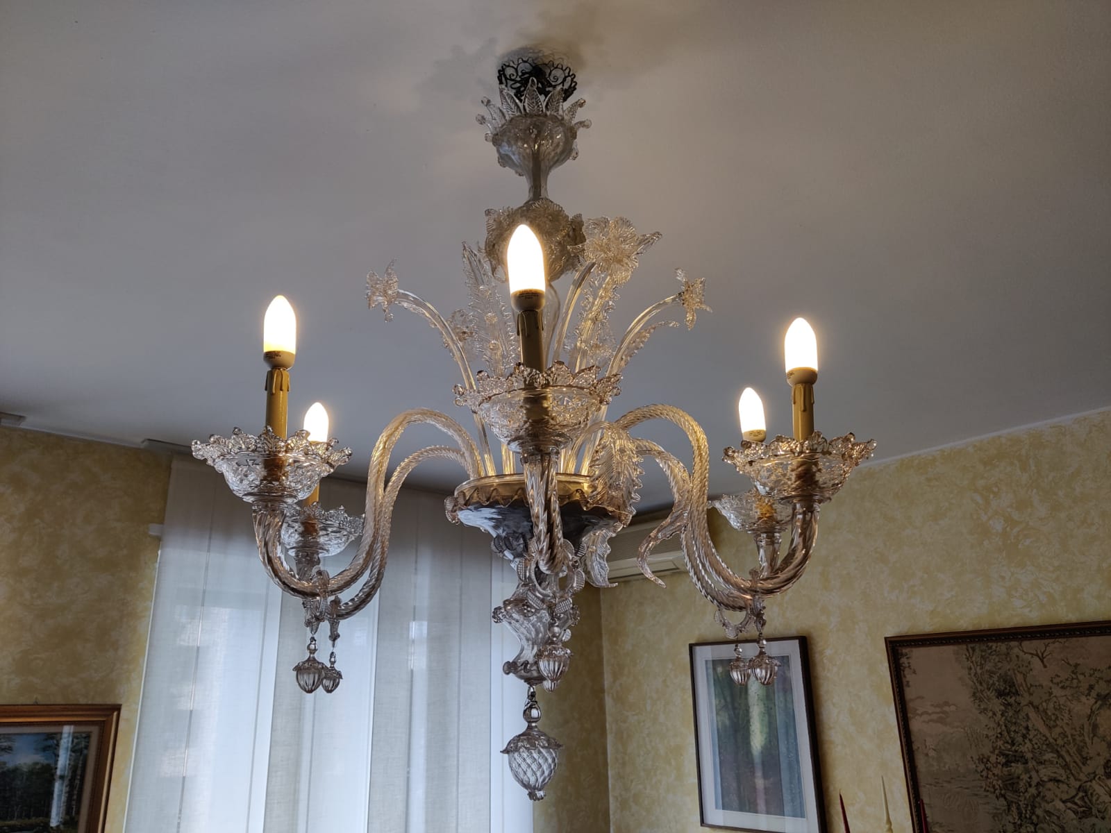 ANTIQUE MURANO GLASS CHANDELIERS