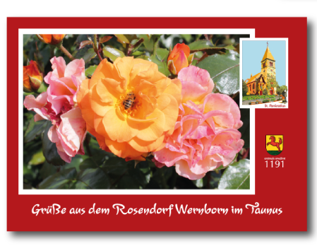 Postkarte Rosendorf Wernborn, St. Pankratius Wernborn