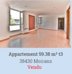 appartement a vendre moirans