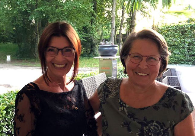 Präsidentin Margit Wolfesberger & Past Präsidentin Heidi Eder bei der Übergabe der Präsidentinnenschaft am Montag, 24. Juni 2019