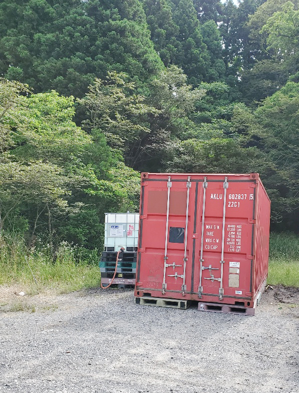 福井県敦賀市 中古コンテナ20ft現状品設置
