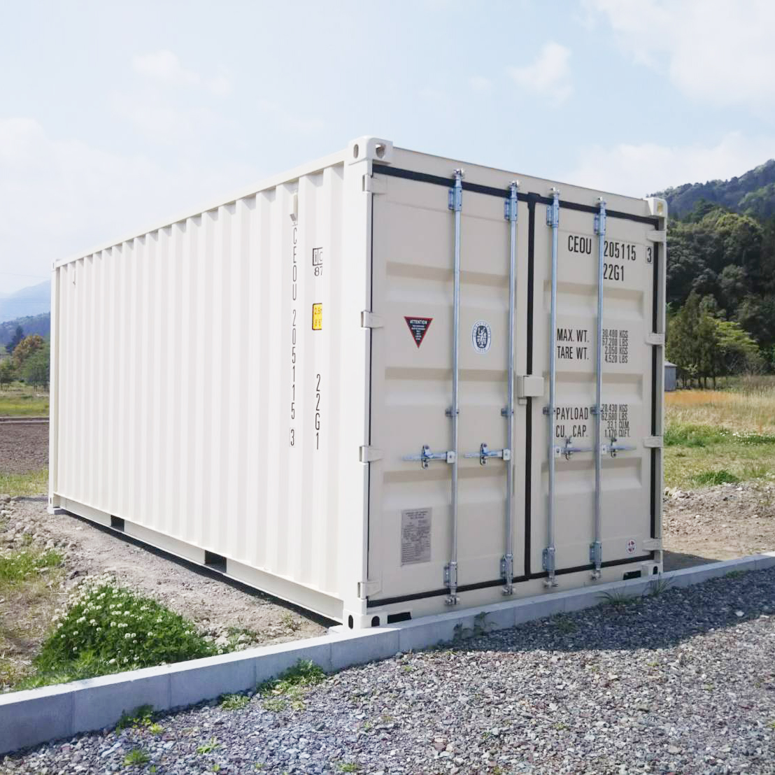 不破郡垂井町 NEWVANコンテナ20ftアイボリー