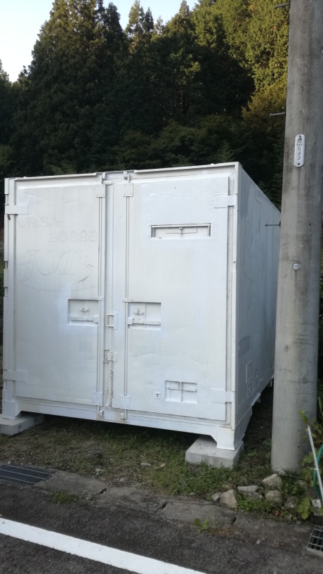 岐阜県下呂市 中古保冷コンテナ12ft設置
