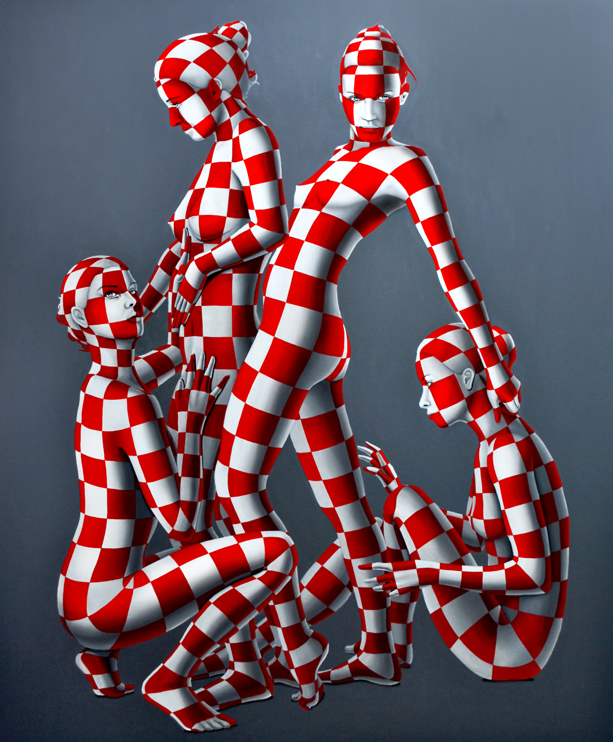 Danilo Martinis, L'INCONTRO,  Oil on canvas, 120X100 cm