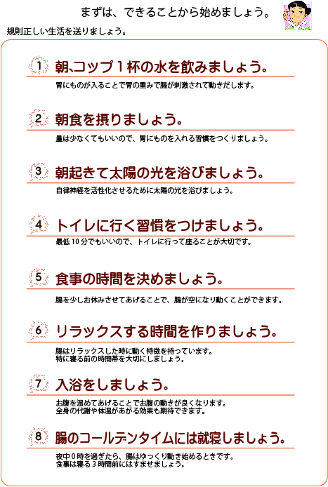 自律神経の乱れを整える　規則正しい生活から腸内環境を整える