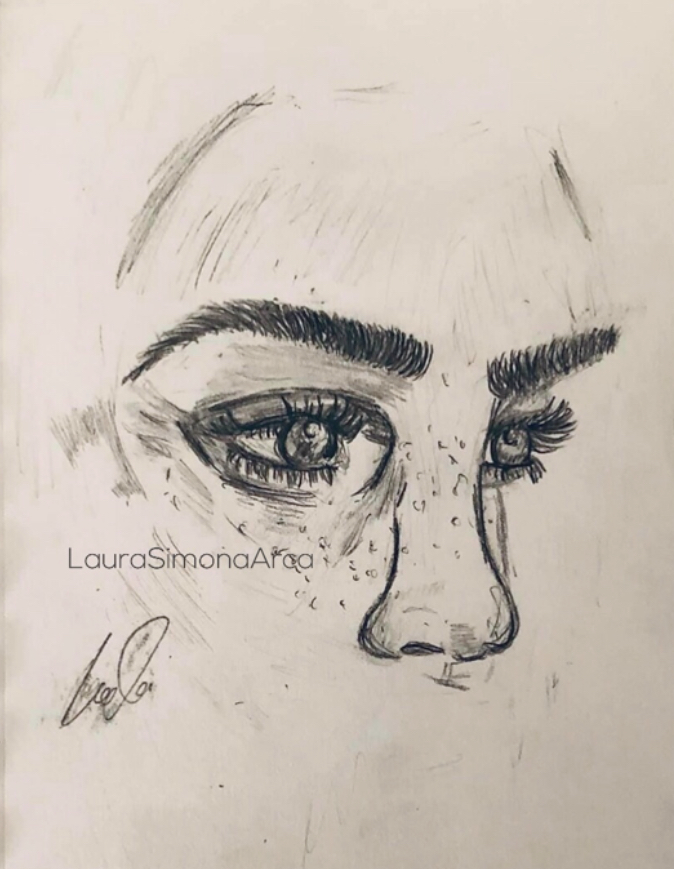 Pencil/ sketch art/brown Paper Book - laura-simona-arca-arts Webseite!