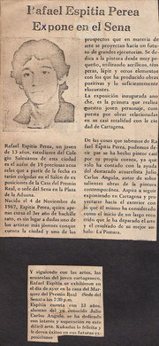 Rafael Espitia, artista nacido en Cartagena (Colombia), fue declarado niño prodigio a la edad de 13 años.