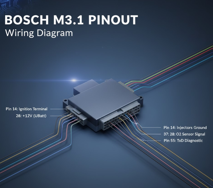 Bosch M3.1 Pinout. Wiring Diagram