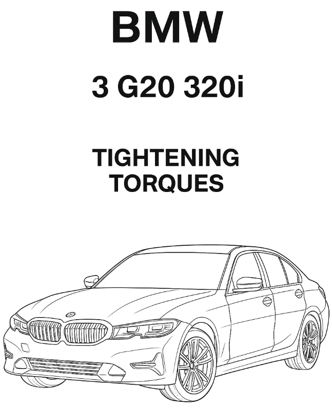 BMW 3 G20 320i Tightening Torques