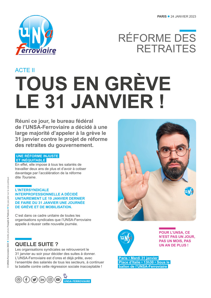 Mobilisation du 31 janvier 2023