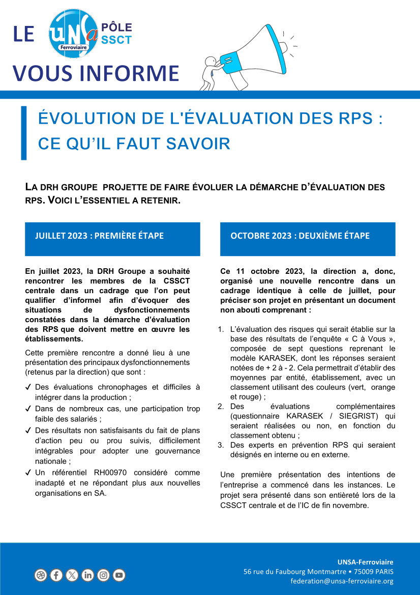 Santé - Sécurité - Conditions de Travail (SSCT)