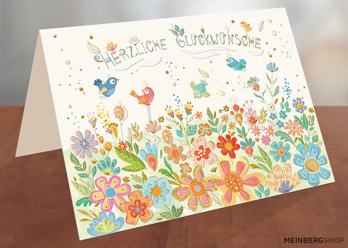 Herzliche Glückwünsche Blumenwiese