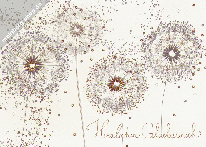Pusteblumen Herzlichen Glückwunsch Turnowsky's Art