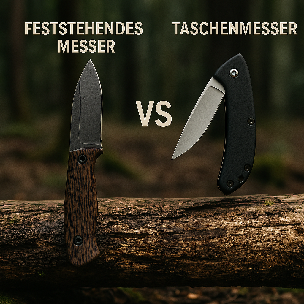 Vergleich: Feststehendes Messer vs. Taschenmesser