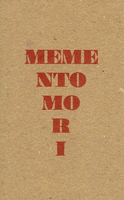 copertina con stampa tipografica in rosso