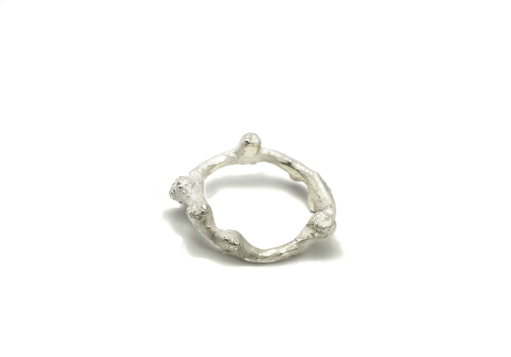 "Hope Circle" Ring - Sterling Silver mounted by Eva Suba