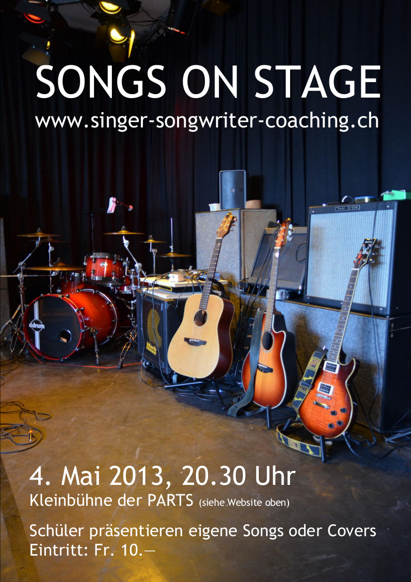 2013 KONZERT - SONGS ON STAGE