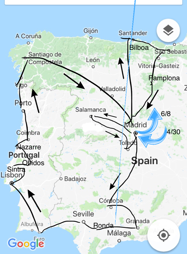 On A Roll For 6 Weeks In Spain And Portugal In Search Of