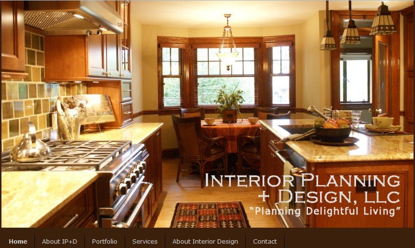 Website for an interior designer