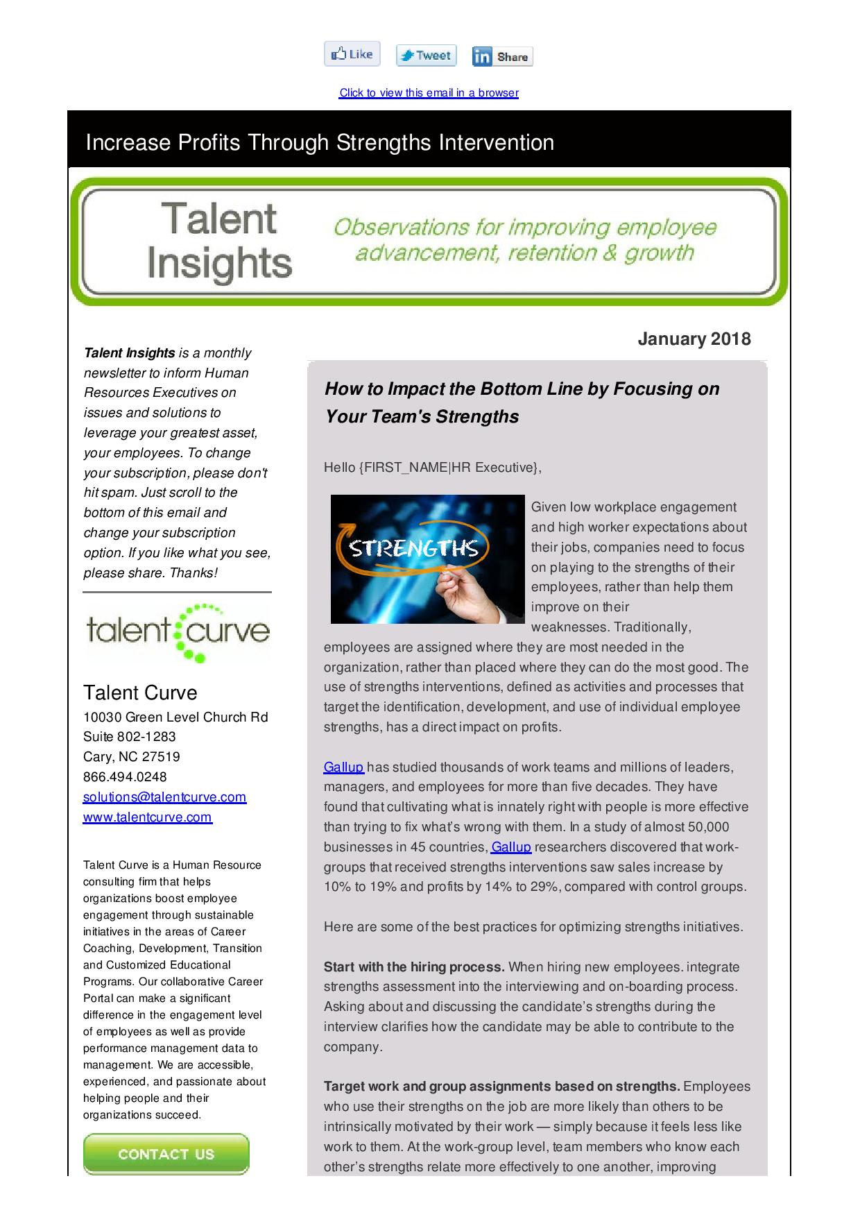 HR consultant newsletter