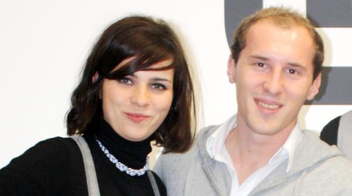 Dominik Kollmann mit Nora Tschirner