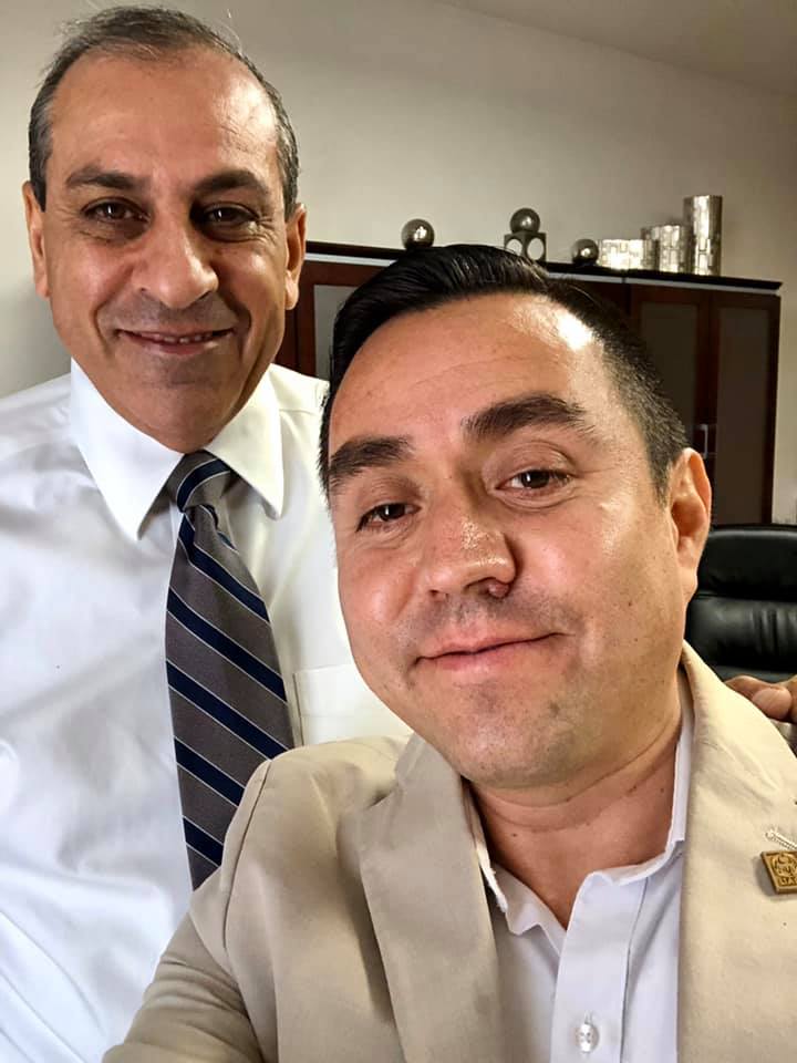 Con mi líder el Rector Juan Camargo, 2019. 