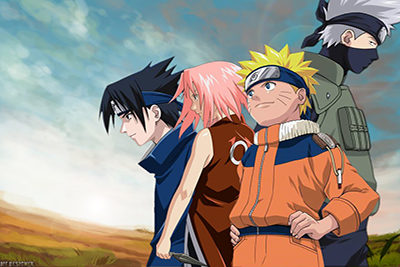 El famoso Equipo 7 de Naruto tiene todos los personajes tipo