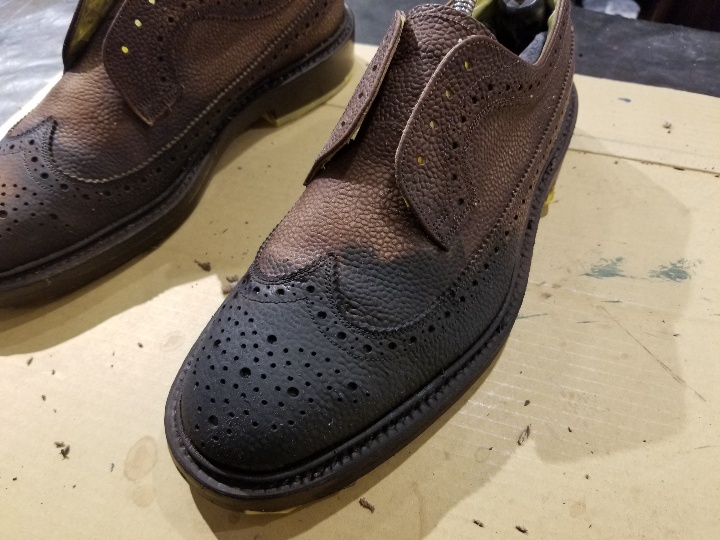 【美品】◾️SCOTCH GRAIN◾️プレーントゥ◾️3207◾️シボ加工◾️本革 着々と順調に作業は進んでおります - BROSENT in 目黒