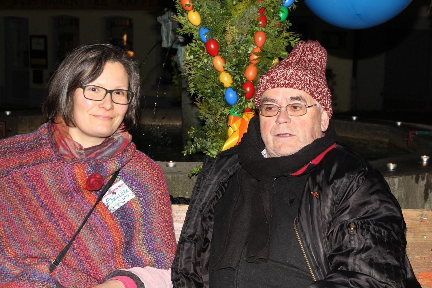Foto: Rainer Hauenschild: Julia Lilke mit Robert Hafner