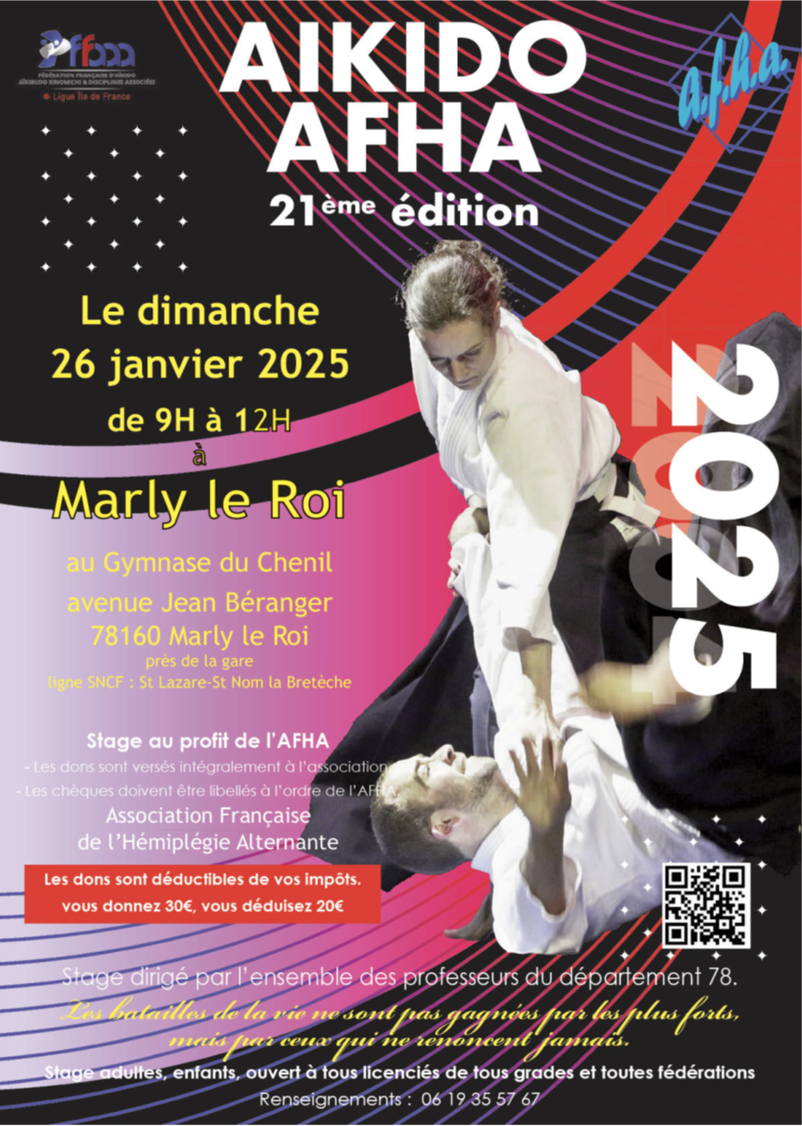 21ème stage d'Aikido au profit de l'AFHA !