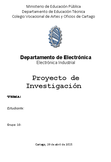 Proyecto de Investigación: Monografía - Página web de tecnico-electronica