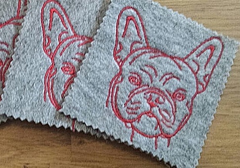 Französische Bulldogge  [Datei©Bastelfreakz Embroidery]