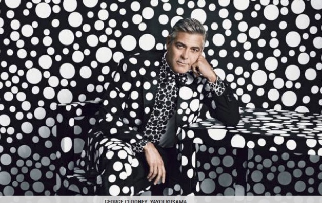 George Clooney visto da. Yayoi Kusama 