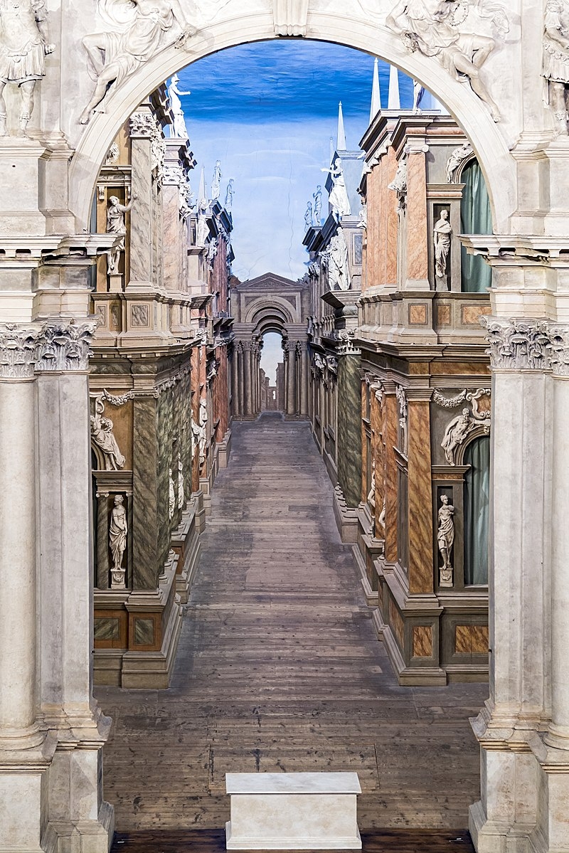 Prospettiva di Vincenzo Scamozzi lunga 12 metri - Pedana ascendente