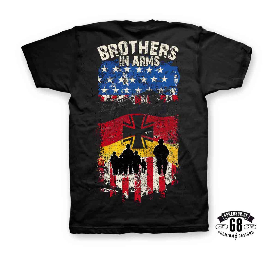 BROTHERS IN ARMS Tshirt TShirt Design nach Kundenwunsch by GENER8OR.de