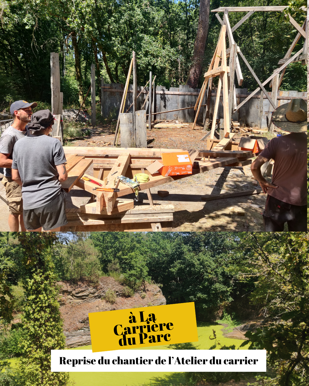 Nouvelle étape pour le chantier de la Carrière du Parc de Nozay ! 